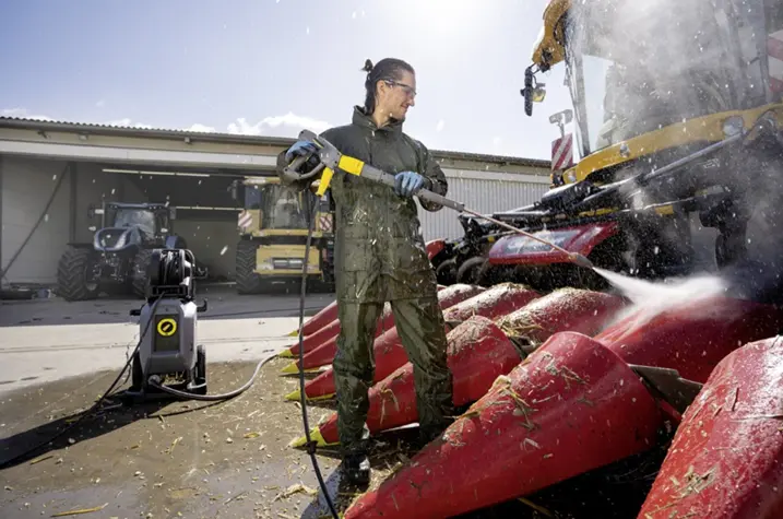 Limpiadora de agua a presión Karcher en agricultura, Zaragoza